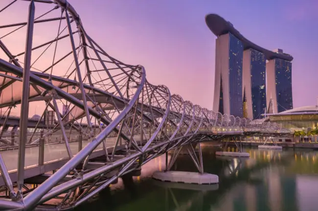 достопримечательности сингапура-ДНК-мост-Места для посещения в Сингапуре