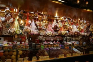 Места для посещения в Сингапуре-достопримечательности сингапура-Рынок Лау Па Сат (Lau Pa Sat)